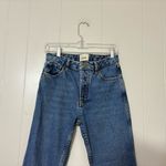 Sézane  Denim High Rise Straight Leg Jeans Vintage Blue Rigid Cotton Size 27 Photo 4