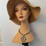 Vintage Turquoise and Black Beaded Necklace Blue Photo 6