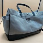 Sanrio A Rare Vintage 2002 Hello Kitty Large Black Print Nylon Tote Handbag Photo 2