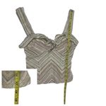 Free People  Chevron Stripe Tie Front Tank - Ivory Multi - 0 Photo 3