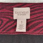 Chico's  Blazer Womens Medium Red Black‎ Abstract Animal Print Casual Business Photo 6