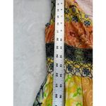 Anthropologie Geisha Designs Maxi Dress Rosalinda Patchwork Sundress‎ S Orange Photo 4