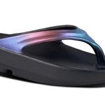 OOfos OOlala Luxe Sandal Midnight Spectre Sz M5 W7 Purple Photo 0