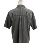 Madewell  Utility Popover Shirtdress Shirt Dress Denim Washed Black size Medium Photo 5