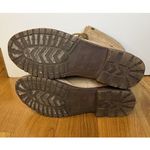 ROCK & CANDY Women’s Size 7.5 Spray Paint Lace Combat Boots Faux Leather Tan Brown Photo 5