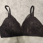 Knix Lace Deep V Bralette Size M Medium Black Bra Photo 0