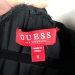 Guess  Black Ruffled Off Shoulder Jumpsuit Womens S Fall Casual Classic Wide Leg Photo 4