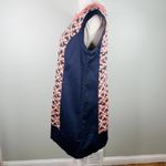 Target The Webster Miami  Shift Dress 14 Sleeveless Lightweight Navy Coral Photo 10