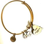 ALEX AND ANI love charm gold tone bangle bracelet Photo 4