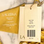 Lagoona Sol Bikini Set Gold Pleated Hoop Detail XS/S NWT Size undefined Photo 3