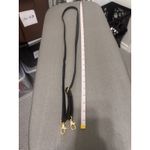 Stone Mountain Black Pebble Leather Phone Crossbody Bag Wristlet Strap Gold Logo Photo 10