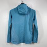 Columbia Omni-Wick Hoodie Womens L Blue Striped Athletic Pullover Sweatshirt Photo 2