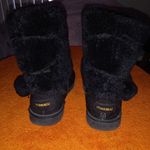 Makalu 8 Cozy Land Fur Boots In BLACK Straps & Ball Style Photo 0