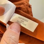 J Crew Slub Cotton V Neck Tank Burnt Orange Small Photo 3