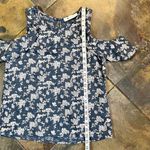 The Impeccable Pig  Floral Cold Shoulder Blouse Medium Photo 5