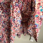 Ophelia Roe  Chiffon Floral Print Flare Sleeve‎ Peasant Top Photo 4