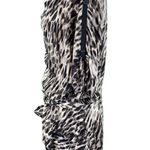 BCBGMAXAZRIA Silk Black and White Animal Print Mini Dress Photo 9