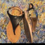 Sam Edelman Circus CASSANDRA Thong Sandal 7.5M Black Vegan  Leather Festival Photo 1