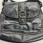 Fossil Claudia Black Leather Versatile Shoulder/Crossbody Bag Flap Pockets Photo 15