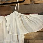 HYFVE  Cream Ruffle‎ Cold Shoulder Dress Size Large Photo 4