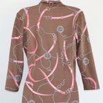 Melly M dress Equestrian Print Faux Wrap S Photo 7