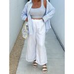 SKIMS Cotton Rib Tank in Light Heather Grey Size Large Photo 2