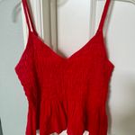 SheIn - Adorable Red Linen Crop Top ♥️ Brand New! Photo 1