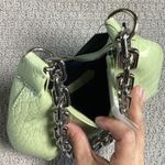 Forever 21 Forever 21 Shoulder Bag Handbag Purse Chain Crocodile Print Green Trendy Photo 3