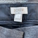 J.Crew Gunmetal Gray Silver Crop Straight Leg Trouser Dress Pant Size 4 NWOT Photo 4