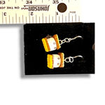 Hypoallergenic Cartoon Handmade Sandwich Cookie Unique Earrings Polymer Clay Photo 2