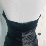 Bill Levkoff  Black Satin Halter Neck Cocktail Evening Formal Dress Size 8 Medium Photo 4