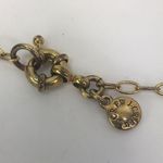 J.Crew  32" long necklace pink glass rhinestones gold chain disco ball Photo 4