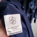 Baltic Born  Penelope Midnight Blue Velvet Burnout Long Sleeve Maxi Dress Photo 3