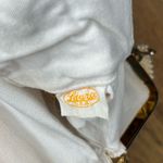 Vintage 1960s Beaded Kisslock Laura Brand Evening Bag Top Handle Ivory Clutch Photo 4