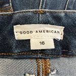 Good American  Women's Good Legs Cropped Mini Boot Mid Rise Jeans Size 16 Indigo Photo 7