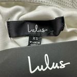 Lulus NWT  XS Gift of Love White and Silver Backless Long Sleeve Mini Dress Party Photo 6