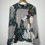 By Malene Birger Napoli Blouse Size 36 Floral Viscose Satin Twill US 6 Photo 0
