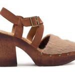 Kork-Ease KORKS Wendy Faux Fur Taupe Rust Brown Clog Heels Size 10 NWT Photo 2