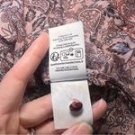 Boden Ruffle Open Back Blouse Paisley Swing Top Women’s Size 8 Pink Bohemian Red Photo 7