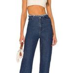 We Wore What NWT High Frayed Waistband Straight Leg Jeans 26 Blue Photo 0