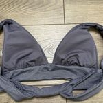 Raisin's  Metallic Gray Bikini Swim Top Size‎ Medium Photo 3