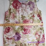 Vintage 1980's Pride&Joy Totally 80s floral‎ print sleeveless Dress Pink Size 14 Photo 5