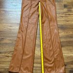Wild Fable  Women's High-Rise Faux Leather Flare Pant Copper Size 00 NWT Photo 3