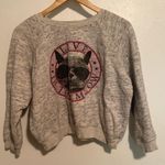 Forever 21 Novelty Cat Cropped Sweatshirt Photo 1