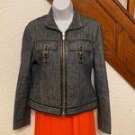 Michael Kors  Jean jacket with leather trim Photo 1