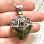 Sterling silver ocean Jasper pendant necklace Photo 2