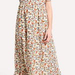 Hayden Floral Smock Neck Midi Dress Size 1XL • Spring Floral Modest Style Photo 0