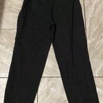 Piazza Sempione  Black Trousers Cropped High Rise Side Zip IT 38 Calf Slit Photo 1