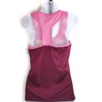 Reebok  Pink Maroon Sleeveless Racerback Tank Top Athletic Small Photo 1