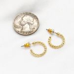 Rachele Mini Gold Hoops Photo 1